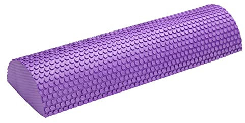 Schaumwalze Yoga Pilates Klein, Halbkreisformige Faszienrolle, Halb Runde Schaumstoffrollen Muskelmassaget - 30-45cm Muskelrolle Für Zuhause, Yoga Rolle Fitnessgerät Mit Massage Gleitpunkt
