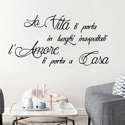 Italy Life Vinyl Wall Decal Living Room Brings You to Places Unexpected S Wall Sticker Bedroom Kids 80X42 Cm