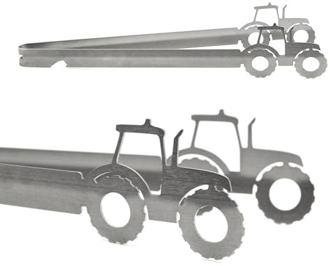 Grillzange Motiv Traktor, spülmaschinengeeignet, Geschenkidee, Männergeschenk, Landwirt, Bauer, Trekker, Bulldog