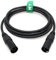 HangTon - Cable de alimentación XLR de 4 pines para Godox VL150 VL200 VL300 y XLR macho a macho a macho (2 m)