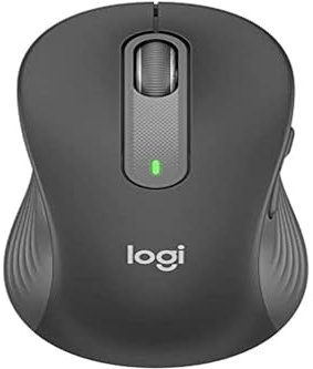 Logitech Signature M650 L Souris sans fil gauche pour gauchers de grande taille, batterie de 2 ans, clics silencieux, boutons latéraux personnalisables, Bluetooth, pour