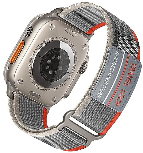 Correas Trail Loop para Correa Apple Watch Ultra/2 49mm 46mm 44mm 45mm 42mm 40mm 41mm 38mm iWatch Mujer/Hombre, Pulsera Nylon Deportivas para Correa Apple Watch 10 Series 9 8 7 6 5 4 3 SE 2nd L