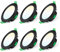 ALUSSO LED Einbaustrahler 230V Schwarz Dimmbar Flach 68mm 7W IP44 LED Spots Warmweiß Neutralweiß Kaltweiß Einbauspots für Badezimmer Küche Wohnzimmer, 6er Set