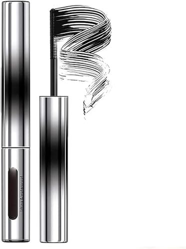 Judy Doll Mascara,Judy Doll Iron Strong Mascara,3D Curling Eyelash Iron Mascara,Natural Thickening Lengthening Long Lasting Bristleless Mascara,Non-Clumping,Smudge Proof (Black)