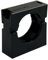 Rohrhalterung/Befestigungsstelle/Rohr-Clips, schwarz, AD 28,5 mm, 3 Stück