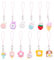 GOMAKERER 12 Dijes de Teléfono de Conejo, Bonitos Accesorios de Resina para Decoración, Correa de Conejo, Dijes de Dibujos Animados
