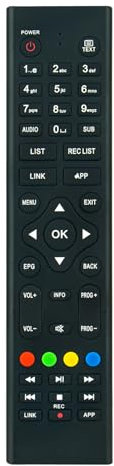 Telecomando di Ricambio Adatto Per Tivusat Digiquest 6996 HD PVR, 6996-HD-PVR,6996HDPVR HD Decoder