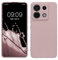 kwmobile Carcasa Compatible con Xiaomi Redmi Note 13 Pro 5G / Poco X6 5G Funda - con Bordes elevados - Apto Carga inalámbrica - Lila Color Carne Mate