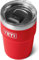 YETI Rambler Cup, Vacuum Insulated Stainless Steel Stackable Cup with Magslider Lid, Rescue Red, 16 oz (473 ml)