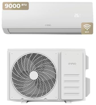 EVVO Aire acondicionado Split CLIMA WiFi Refrigeración y Calefacción, Conectividad WIFI, Motor Inverter, Bomba de Calor, Clase A++/A+, Deshumidificador, refrigerante R32 (9.000 BTU)
