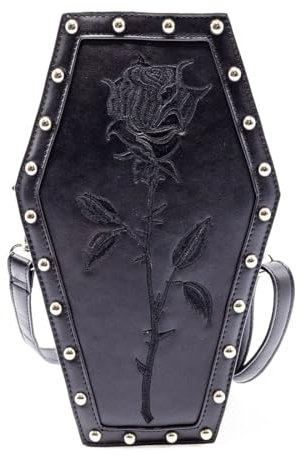 Heartless Mini Rucksack Rose Coffin Backpack Goth Gothic Grufti Sarg Rose Nieten
