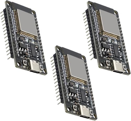 Binghe 3 Pcs ESP with CH340 Development Board ESP-32D Module 2.4GHz WiFi + Bluetooth 2-in-1 Low Power Type-C Interfaces Compatible with Arduino