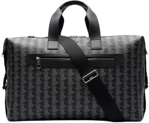 Lacoste NU4799LX Duffle Bag für Herren, Monogramm Noir Gris, Monogramm Noir Gris, Western