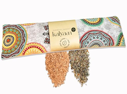 KALYAAN Plus - Bouillotte Micro-onde - Coussin Chauffant Cervicales - Bouillotte Graine de Lin - Bouillotte Cervicale - Alternative au Bouillotte Noyau de Cerise - Fabrication écologique