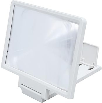 HOMSFOU Loupe Décran Universelle pour Téléphone Portable - Grossissement X3 Lecture Confortable Support Pliable Idéal pour Les Seniors