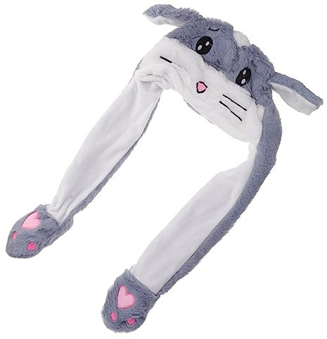 TOYANDONA Plüschhut Mit Beweglichen Hamsterohren Kostümmütze Für Party Winter Frühling Herbst Kopfschmuck Langlebig Und Praktisch