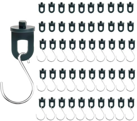 UQTUKO 50x Gewächshausclips 30x Haken Pflanzenhalter Gewächshaus Clips Gewächshaus Zubehör Aufhängevorrichtungen für Gewächshaus Rankhilfe Clips haken für gewächshaus