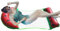 Celuicion Aufblasbare Poolschwimmer, Pool -Hängematte schwimmt für Erwachsene,Erwachsene Wasser Hängematte Pool Lounger Float | 4-in-1 Watermelon Lounge Drifter, Wasserspielzeug für