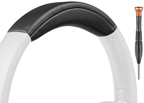 SOULWIT Archetto in Pelle Proteica per Sony WH-XB910N Extra BASS a cancellazione di rumore (non adatto a WH-XB900N), Parte Ricambio Riparazione Copertura Copri Fascia - Nero