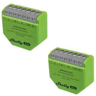 Shelly Dimmer Gen4 - WLAN Smart Dimmer, Matter-Zertifiziert, Dimmbare Lichter, Zigbee Lichtschalter, LED-Streifen, Zeitschaltuhr, Kein Neutralleiter, Kein Hub Еrforderlich, Alexa, Google & HomeKit (2)