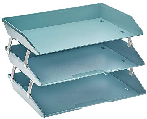 Acrimet Facility Briefablage dreifach Querformat Design (A4 Format) (Grün)