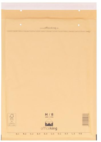 verpacking 1000 Luftpolstertaschen Versandtaschen Luftpolsterumschlag Luftpolsterversandtaschen H8 (290 x 370mm) Braun