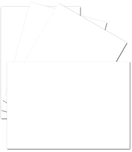 50 Stück DIN A6 Einzelkarten Matt- Hochweiss - 10,5 x 14,8 cm - 250 Gramm pro m² - sehr formstabil - für Drucker geeignet Ideal für Grußkarten und Einladungen - GUSTAV NEUSER
