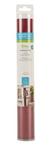 Cricut 2005186 Premium Vinyl™ – Permanent, Dark Red, 12 x 48