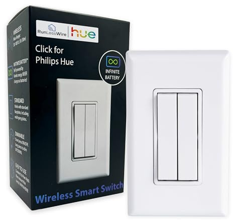 Interruptor de luz regulable, compatible con Philips Hue