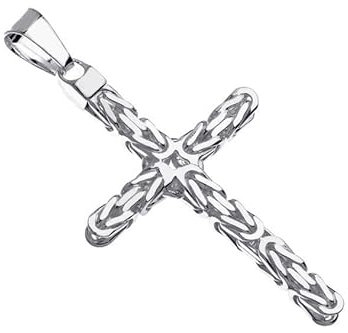 Anhänger Kreuz Königskette 6mm Kettenanhänger - 925 Silber