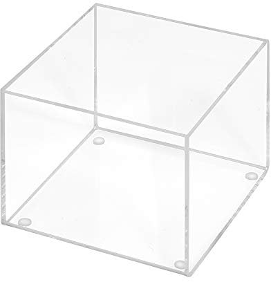 Aufbewahrungsbox aus Acrylglas 120x120mm, 100mm Hoch, transparent/durchsichtig/Kunststoff/Quadratisch/Sammelbox/ohne Deckel - Zeigis®
