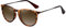 WOWSUN Lunettes de soleil polarisées pour femme vintage rétro avec verres miroir (Léopard-DégradéMarron)