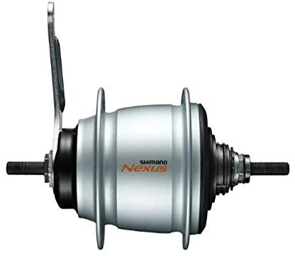 SHIMANO Nexus 8 Rear Hub with Back Pedal for Nexus 8 (Silver)