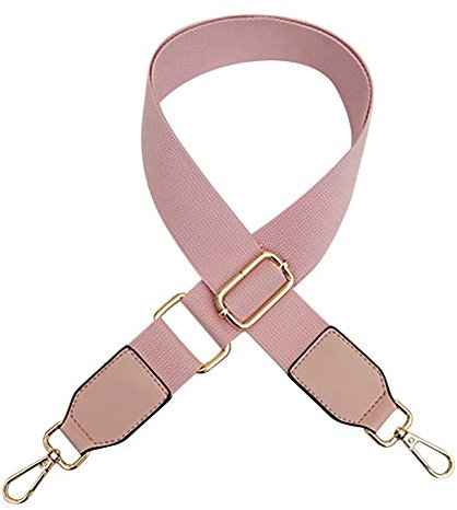 MoreChioce Damen Taschengurt Rosa,Verstellbar Schultergurt Breit Taschengriffe für Handtaschen Schulterriemen Umhängegurt mit Karabinerhaken