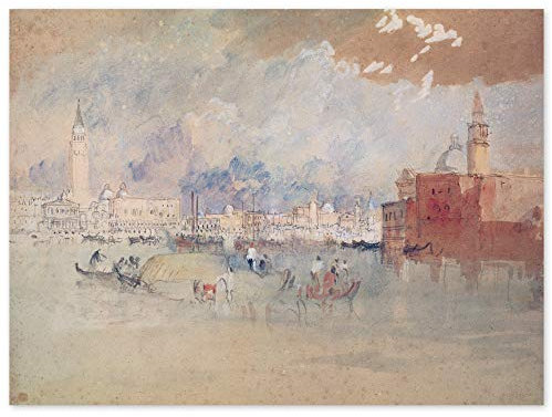 JUNIWORDS Poster, Joseph Mallord William Turner, Venedig von der Lagune aus gesehen, 40 x 30 cm