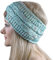 cosey Damen Gesprenkelt Hellblau Winter-Stirnband, Einheitsgröße