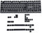 YMDK ANSI ISO PBT Doubleshot Shine Through Pudding Keycaps Suitable for MX Mechanical Keyboard Corsair Razer SF KBD75 Tada68 DZ60 (Black Pudding Full Set)(Only Keycap)