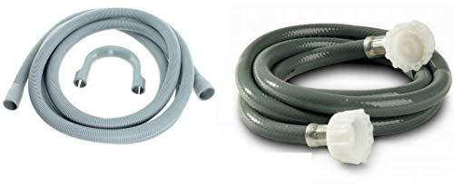 Washing Machine/Dishwasher Replacement Drain Hose and Water Feed Pipe (4m)