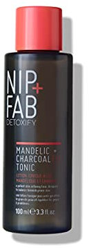Nip + Fab Charcoal and Mandelic Acid Fix | Gesichtswasser mit Aktivkohle und Mandelsäure | Zaubernuss | Allantoin | Pflegendes Gesichtswasser | Parfümfrei | 100 ml