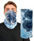 Tie Dye Soft Multifunctional Neck Warmer Gaiter Headwear Wind Protection Scarf Tube Snood Winter Sports Face Coverings, Blue