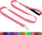 Taglory Hundeleine Kleine Hunde Leicht | Doppelseitig Reflektierend | Gepolsterter Griff | Bis zu 10 kg | 1.2m x 2cm | Rosa