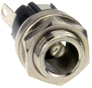 Plattenmontage DC-Anschluss 2.5 x 5.5mm Leistung Audio Video Jack Buchse Weiblich Lot Lötadapter Adapter Koppler Kompatibel mit Media Player, MP3 MP4 Player, Audio-Video, AV Equipment AV-Geräte