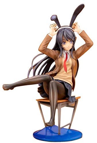 Bxwin Anime Figur, Teakpeak Garage Kit Figure Anime Girl Figur unbewegliche Sammelfiguren Anime PVC Figur Anime Figur Statue Mit Sockel -26CM, Netter Student
