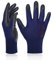 DEX FIT Nitrile Work Gloves FN320, 3D Comfort Stretch Fit, Power Grip, Durable Foam Coated, Thin & Lightweight Premium Nylon, Machine Washable, Navy 10 (XL) 3 Pairs