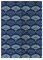 Hiseng Japonais Noren De Rideau de Porte Diviseur Tapisserie Fenêtre Rideaux Panneau, Tenture Décoration pour Chambre à Coucher Cuisine Restaurant Embrasure (Éventail Bleu foncé,75x150cm)