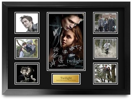 HWC Trading Twilight Geschenke Geducktes Signiertes Autogramm Präsentationsdisplay für Fans von Film Memorabilien - A2 Gerahmt