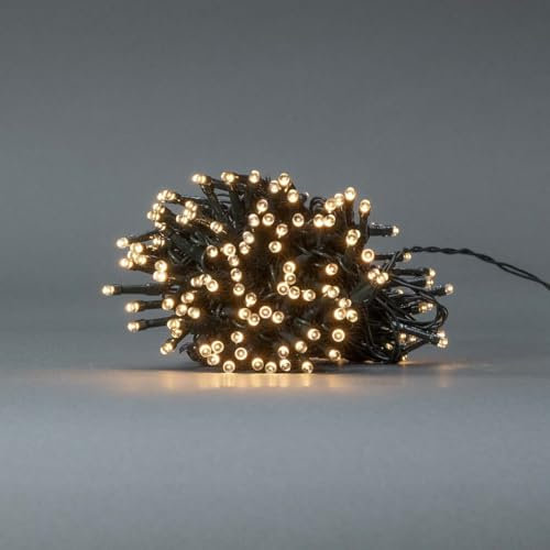Nedis Dekorative Lichter | Schnur | 192 LED's | Warmweiss | 14.40 m | Lichteffekte: 7 | Innen- und Aussenbereich | Batteriebetrieben