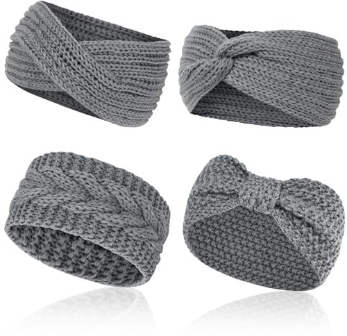 Kavya Stirnband Damen Winter, Elastische Ohrenwärmer Damen Stirnband Winter Haarband Gestrickte Stirnbänder Haarbänder Headwrap Kopfband Outdoor