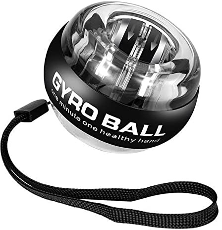 Kufoo Handgelenk-Ball, Handgelenk-Trainer-Ball, Multifunktional, Automatischer Start, Druck Reduzieren, Legierung, PC-Silikon, für Fitnessstudio