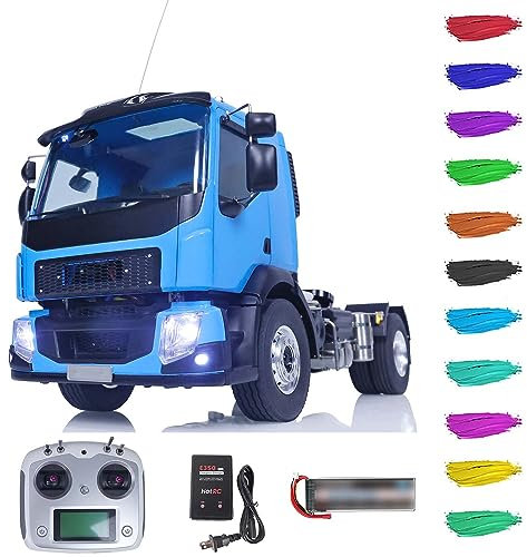 LESU 4x4 RC Traktor Truck 1/14 RTR Metallchassis ferngesteuertes Auto Licht Batterie